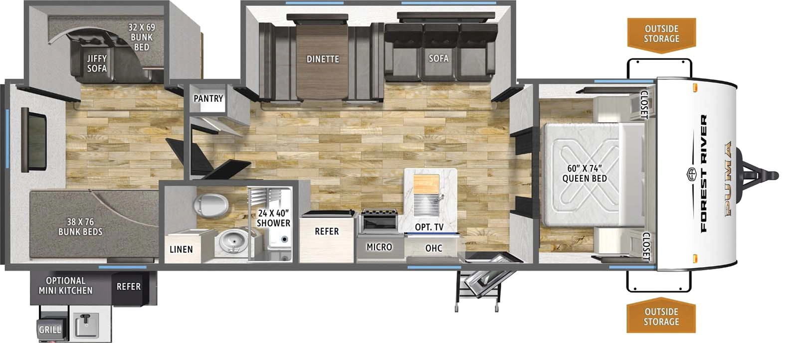 305BHCE Floorplan Image